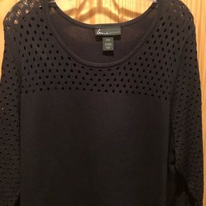 Lane Bryant 18/20 black sweater dress